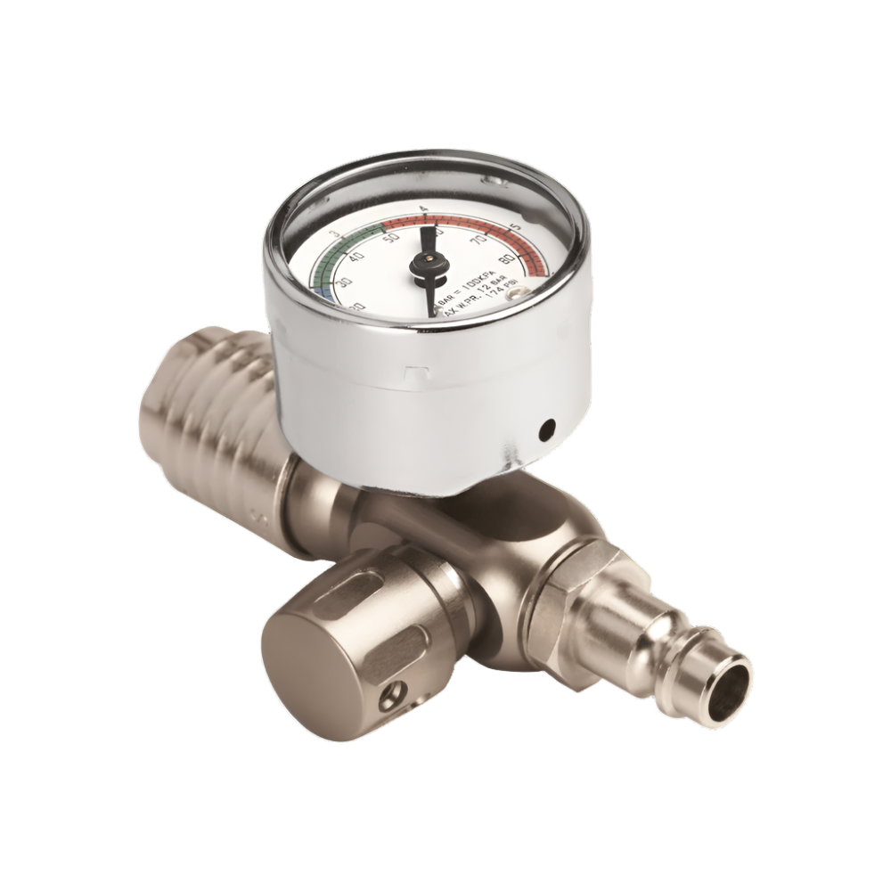 manometru cu regulator pistol de vopsit Anest Iwata HVC-2 profil