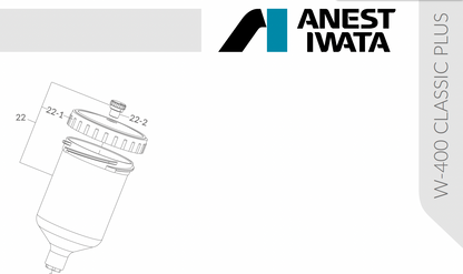 Cupă_pistol_de_vopsit_Anest_Iwata_W-400