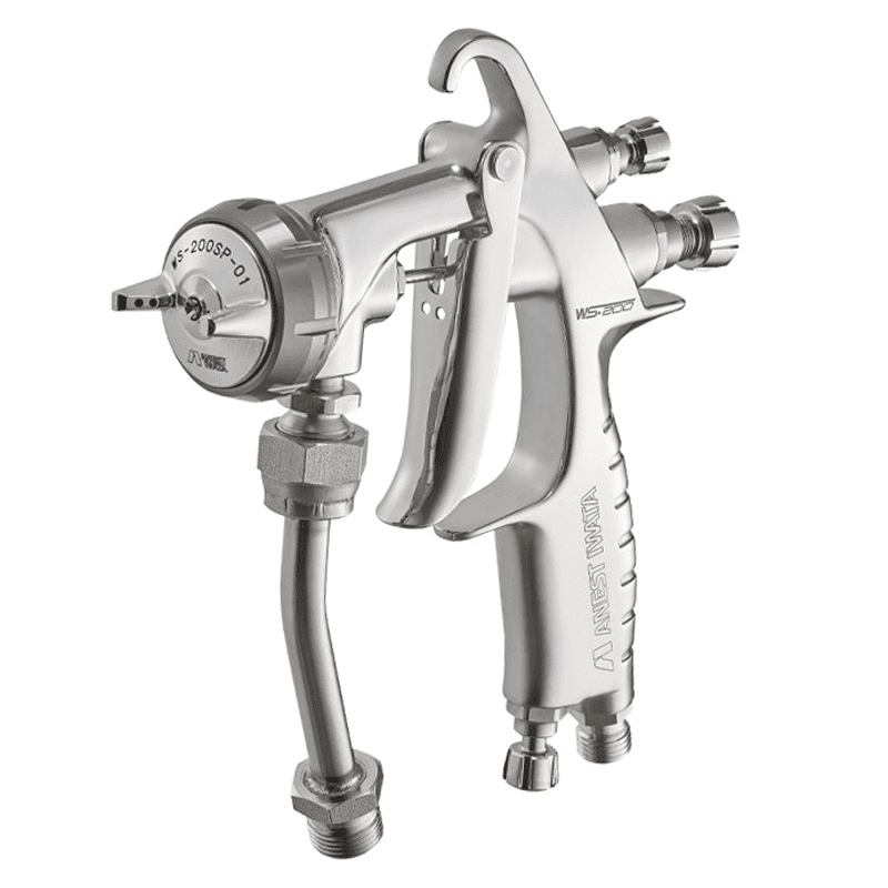 Pistol de vopsit industrial Anest Iwata WS-200 SP Split Nozzle vedere laterala