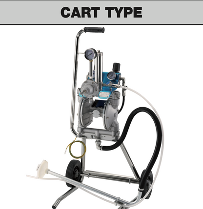 Pompă de vopsit Anest Iwata DPS-120 cu diafragmă montaj pe cărucior