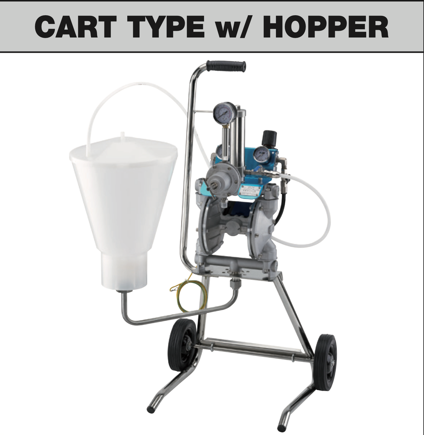 Pompă de vopsit Anest Iwata DPS-120 cu diafragmă montaj pe cărucior cu rezervor 6 l