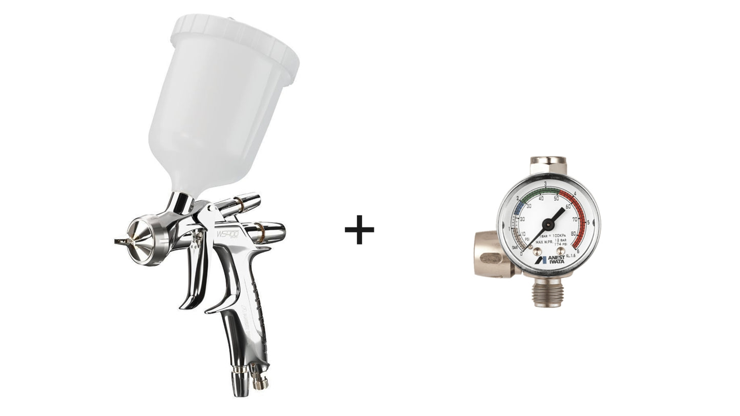 Pistol de vopsit Anest Iwata WS-400SR2 Clear Pininfarina Pro Set