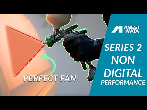 Demonstratie pistol de vopsit Anest Iwata WS-400SR2 CLEAR Digital pentru lac auto