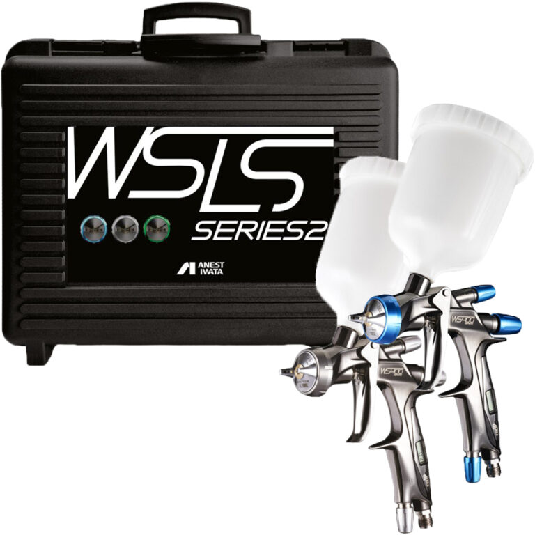 set superior pistoale de vopsit anest iwata WS-400 sr2 clear și WS-400 sr2 base 