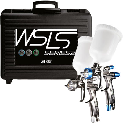 set superior pistoale de vopsit anest iwata WS-400 sr2 clear și WS-400 sr2 base 