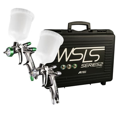 set superior pistoale de vopsit anest iwata WS-400 sr2 clear digital si LS-400 sr2 base digital